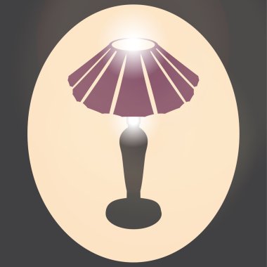 Masa lambası retro tarzı.