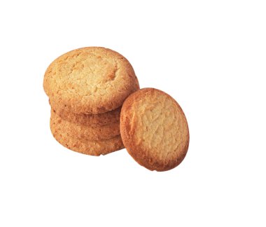 Beyaz backgraund izole kurabiyeleri