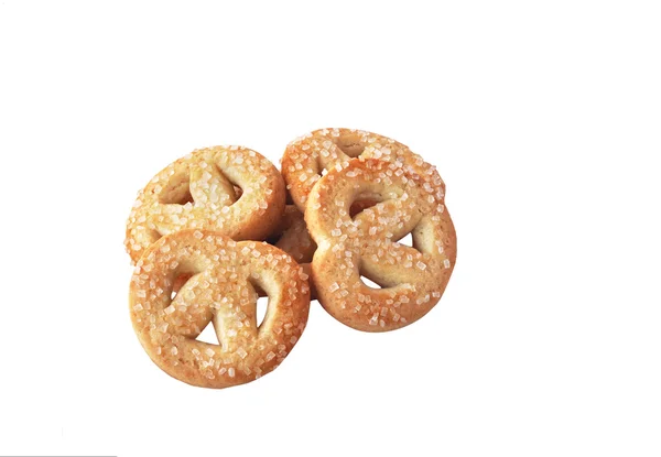 Печиво з маслом ізольоване на білому фоні — стокове фото