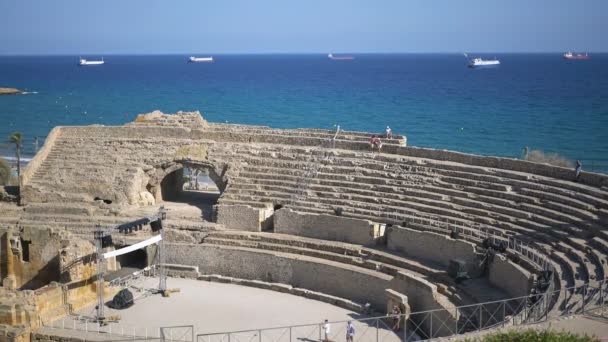 Anfiteatro Romano Tarragona — Vídeo de Stock