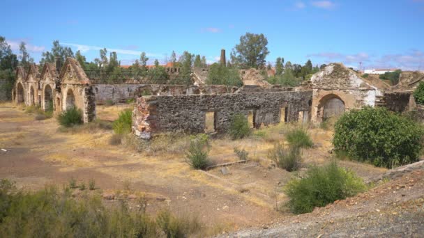 Bergwerk Sao Domingos Alentejo Portugal — Stockvideo