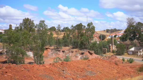 Sao Domingos Madeni Alentejo Portekiz — Stok video