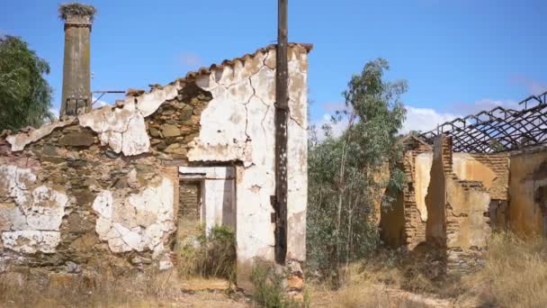 Bergwerk Sao Domingos Alentejo Portugal — Stockvideo