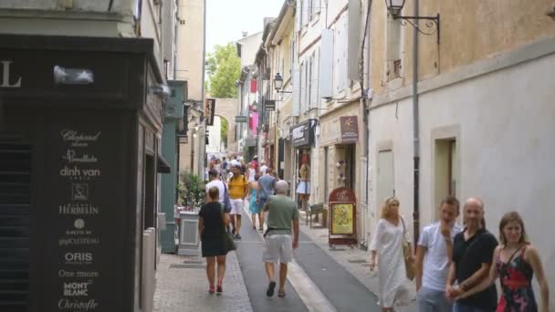 Saint Remy Provence Francja Wrzesień 2019 Ogólny Widok Główny Plac — Wideo stockowe