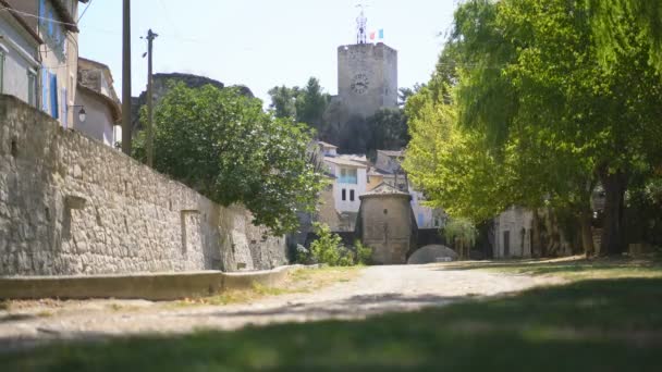 Παλιά Πύλη Στην Pernes Les Fontaines Προβηγκία Γαλλία Ευρώπη — Αρχείο Βίντεο