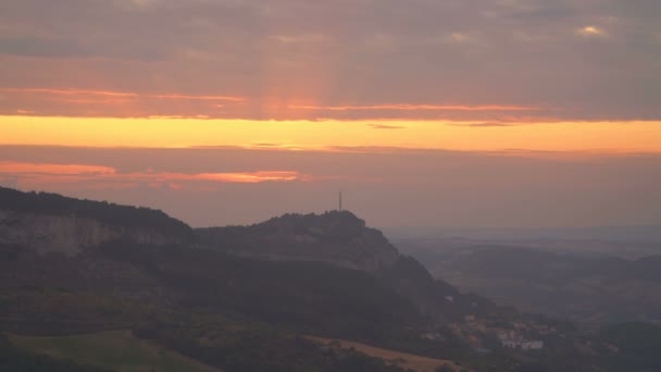 Paisaje Cerca Del Roquefort Sur Soulzon Francia Europa — Vídeos de Stock