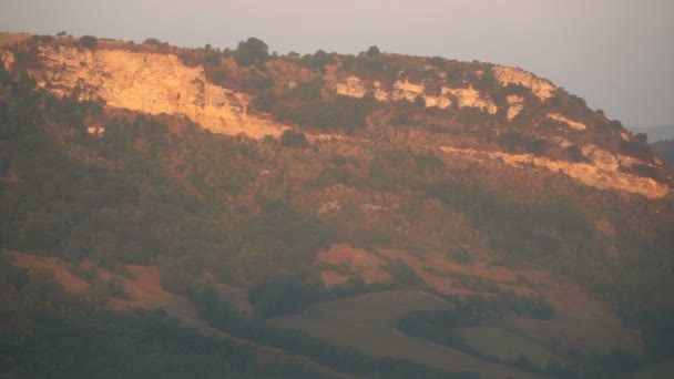 Veduta Aerea Del Villaggio Roquefort Sur Soulzon Nel Paesaggio Francia — Video Stock