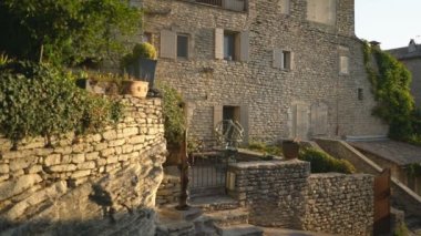 Goult, Provence, Fransa ve Avrupa 'nın hava manzarası.