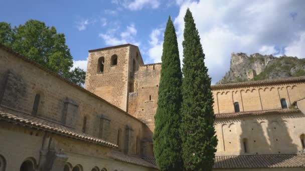 Lourmarin Frankrike Septembre 2019 Utanför Slottet Lourmarin Provence Frankrike Europa — Stockvideo