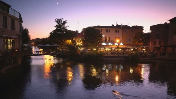 Isle Sur Sorgue France Septembre 2019 Rivière Isle Sur Sorgue — Video