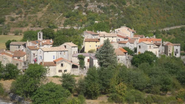 Gesamtansicht Von Lourmarin Provence Frankreich Europa — Stockvideo