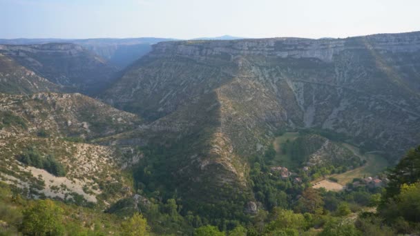 Vista Aérea Cirque Navacelles França Europa — Vídeo de Stock