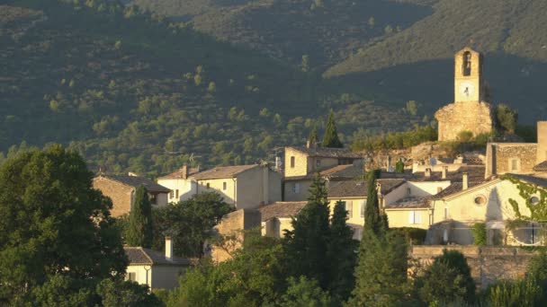 Gesamtansicht Von Lourmarin Provence Frankreich Europa — Stockvideo