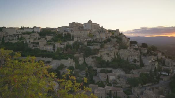 Allmän Bild Byn Bonnieux Provence Frankrike Europa — Stockvideo