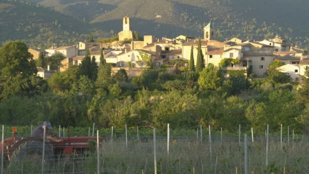 Vista General Lourmarin Provenza Francia Europa — Vídeos de Stock