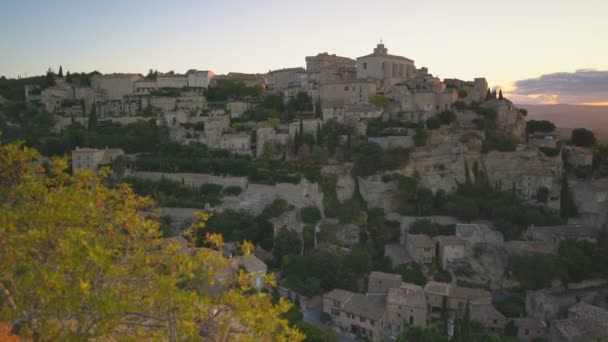 Általános Kép Falu Bonnieux Provence Franciaország Európa — Stock videók