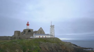 Saint-Mathieu deniz fenerinin dışı, Brittany, Fransa, Avrupa.