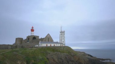 Saint-Mathieu deniz fenerinin dışı, Brittany, Fransa, Avrupa.