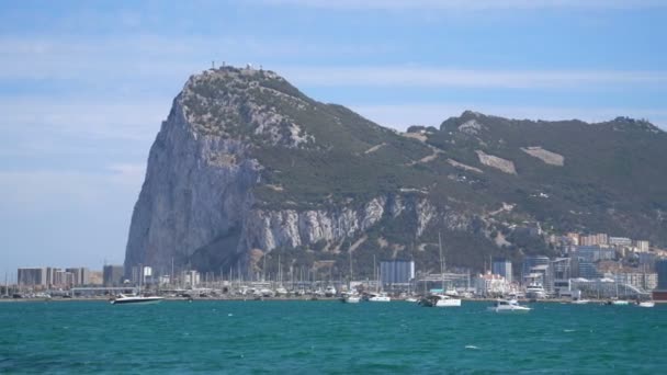 Bela Vista Geral Gibraltar Europa — Vídeo de Stock