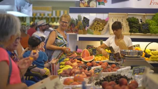 Cap Ferret Francia Julio 2019 Mercado Callejero Cap Ferret Francia — Vídeo de stock