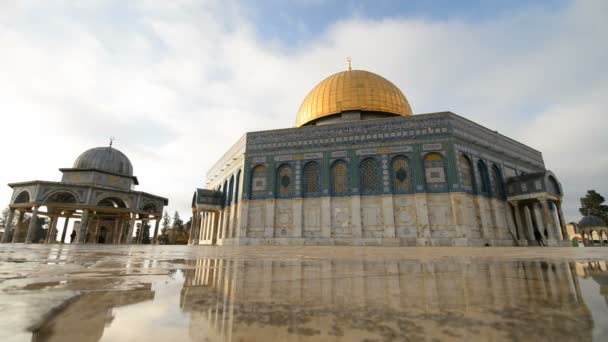 Dome Rock Jeruzsálem Izrael Ázsia — Stock videók