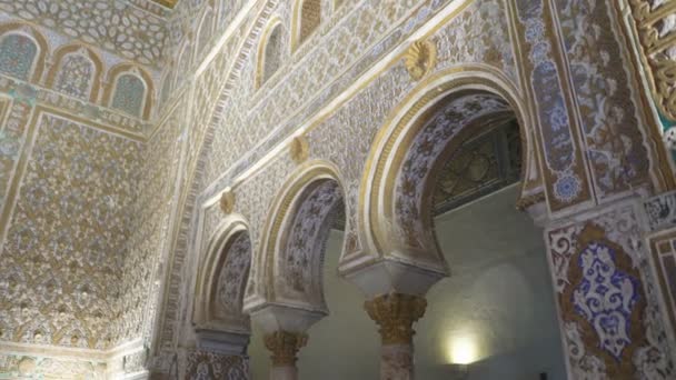 Sevilla Spain 11Th Aug2018 2019 Interior Real Alczar Sevilla Spain — 비디오