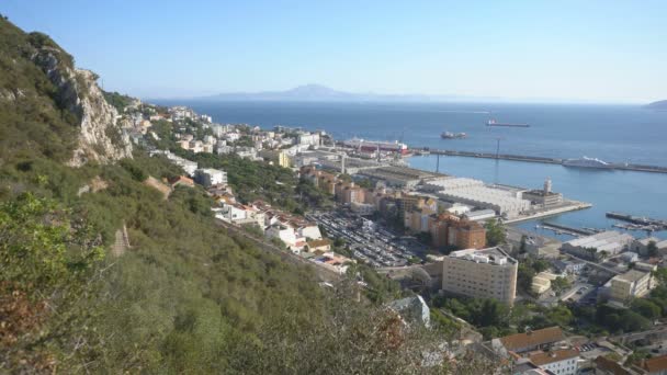 Bela Vista Geral Gibraltar Europa — Vídeo de Stock