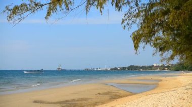 SIHANOUK, CAMBODIA - 13 Mart 2017: Sihanouk, Kamboçya, Asya 'daki Hawaii Plajı.