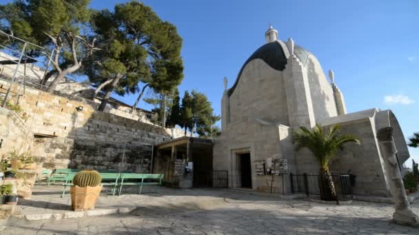 Jerusalem Israel Aralık 2016 Kudüs Srail Deki Sahip Flevit Kilisesi — Stok video