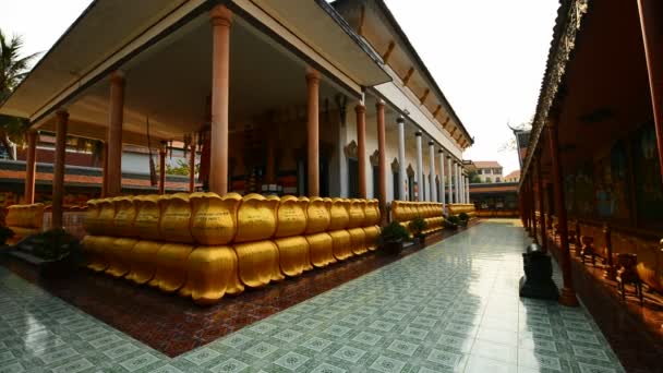 Siem Reap Cambodia Março 2017 Interior Templo Wat Preah Prom — Vídeo de Stock