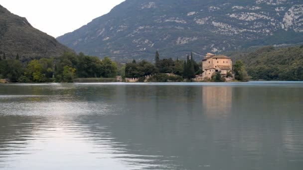 Mooi Lago Toblino Italië Europa — Stockvideo