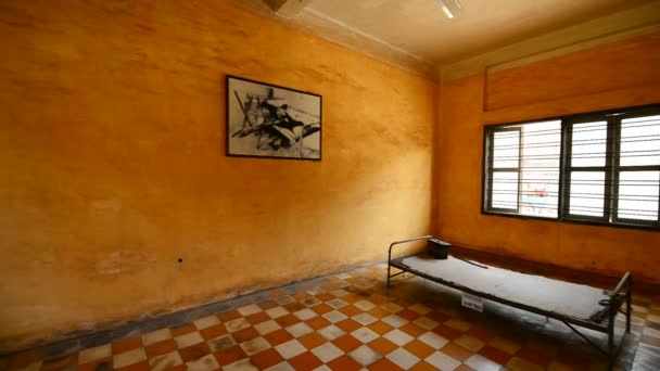 Phnom Penh Cambodia Março 2017 Tuol Sleng Genocide Museum Phnom — Vídeo de Stock