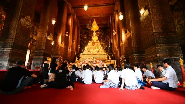 Siem Reap Camboya Marzo 2017 Interior Del Templo Wat Preah — Vídeo de stock