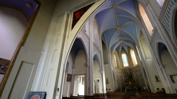 Jerusalem Israel Diciembre 2016 Vista Interior Iglesia Jerusalén Israel — Vídeo de stock