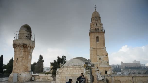 Iglesia Ciudad Vieja Jerusalén Israel Oriente Medio — Vídeo de stock