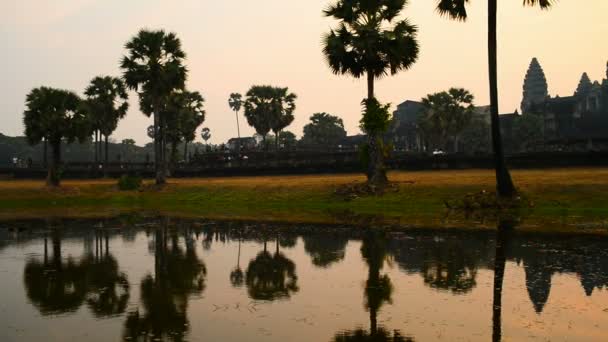 Angkor Wat Temple Angkor Camboja Ásia — Vídeo de Stock
