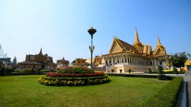 PHNOM PENH, CAMBODIA - 10 Mart 2017: Phnom Penh, Kamboçya, Asya 'daki Kraliyet Sarayı