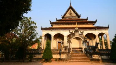 SIEM REAP, CAMBODIA - 6 Mart 2017: Siem Reap, Kamboçya 'daki Wat Preah Balo Rath Tapınağı.
