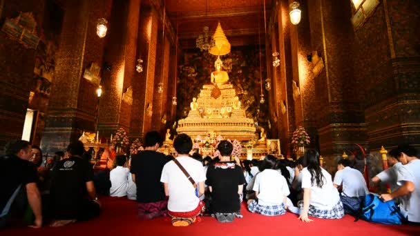 Siem Reap Cambodia Maart 2017 Interieur Van Wat Preah Prom — Stockvideo