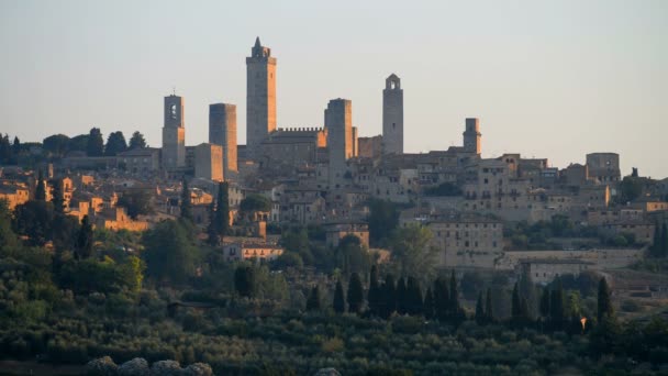 Letecký Pohled Kostel San Miniato Toskánsko Itálie Evropa — Stock video