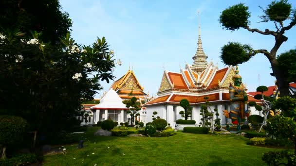 Баттамбанг Камбодия Марта 2017 Года Экстерьер Храма Ват Пном Сампео — стоковое видео