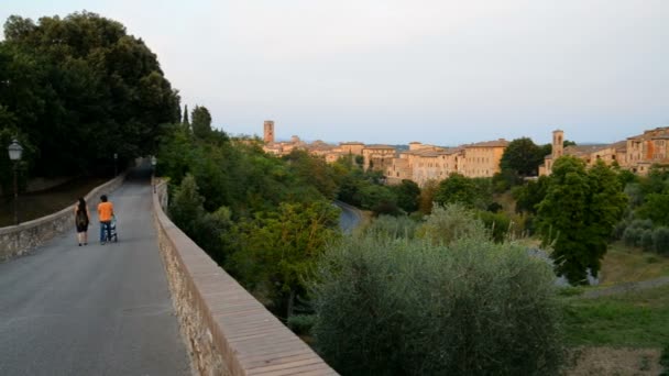 Colle Val Elsa Toscana Italien — Stockvideo