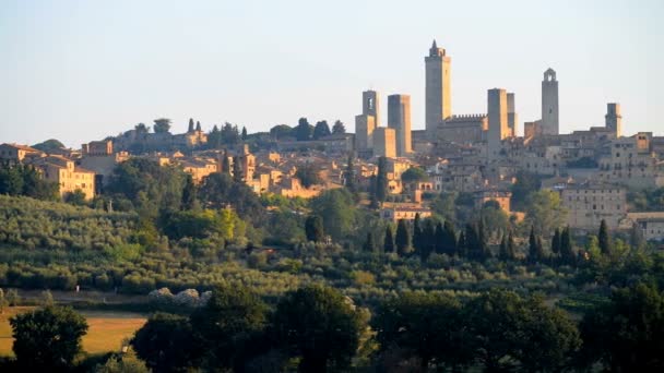 Pandangan Udara Gereja San Miniato Tuscany Italia Eropa — Stok Video