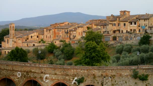 Colle Val Elsa Tuscany Italia — Stok Video