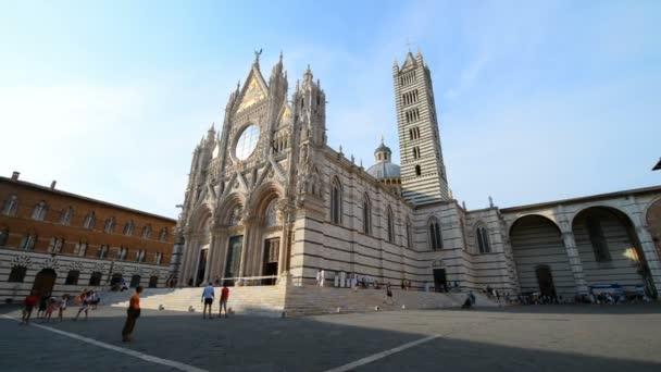 Siena Itálie Června 2015 Katedrála Duomo Italské Sieně Července 2015 — Stock video