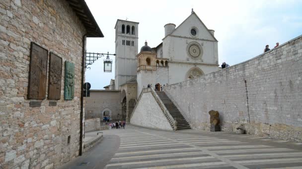 Assisi Italie Mai 2018 Basilique Sainte Chiara Assise Ombrie Italie — Video