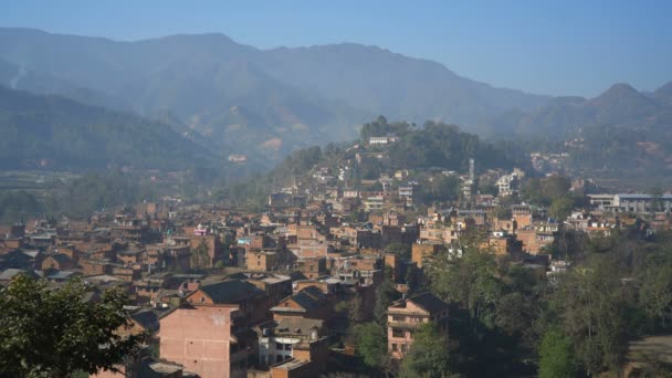 Hornatý Pohled Nepál Asie Přírodním Pozadí — Stock video