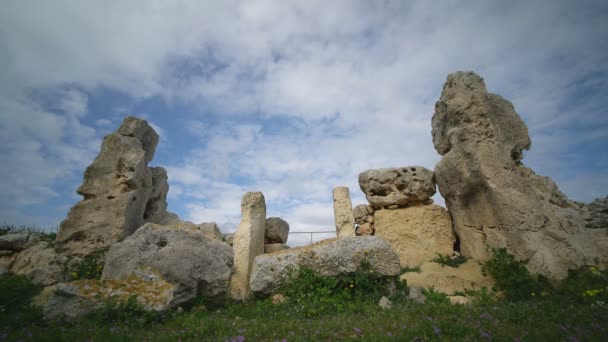 Stock Vidéovalletta Malte Fevrier 2018 Extérieur Des Temples Skorba Malte — Video