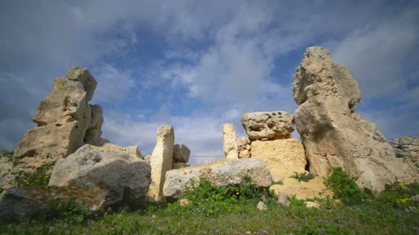 Videoclipuri Stoc Valletta Malta 13Th February 2018 Exteriorul Templelor Skorba — Videoclip de stoc