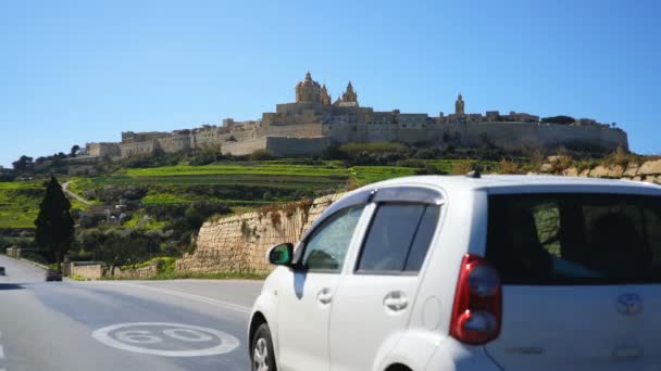 Vue Générale Mdina Malte Europe — Video